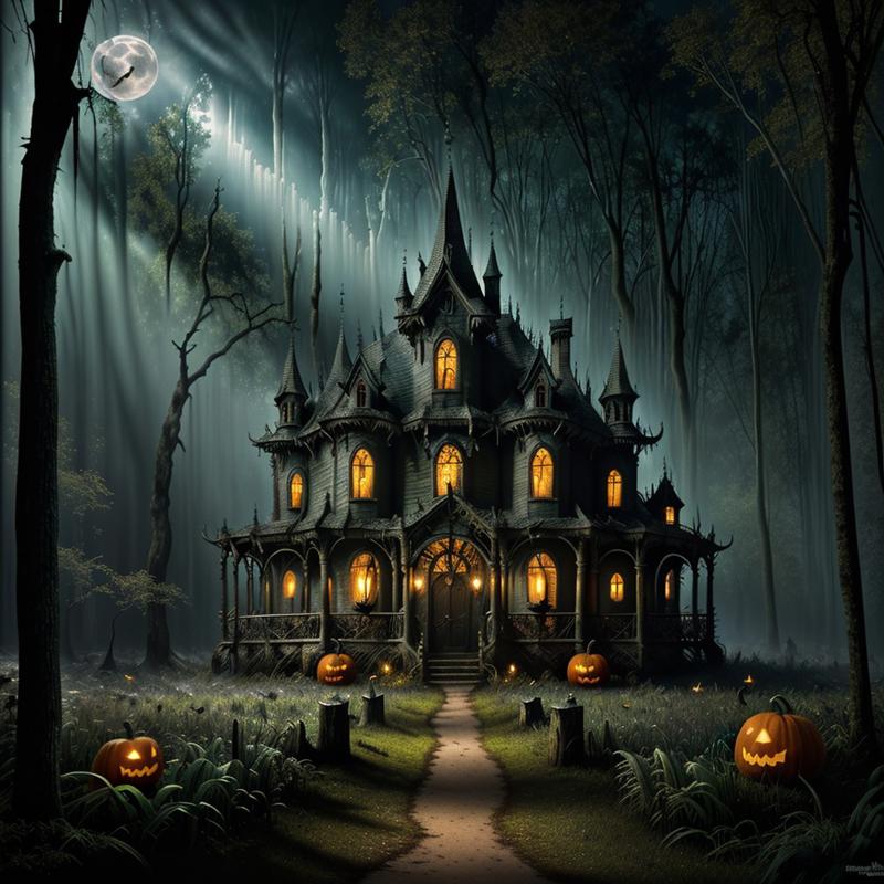 00226-2202407348-masterpiece, intricate photo, swampy terrain, haunted house in a bottle, enchanted forest, halloween atmosphere, dark art, gothi.jpg